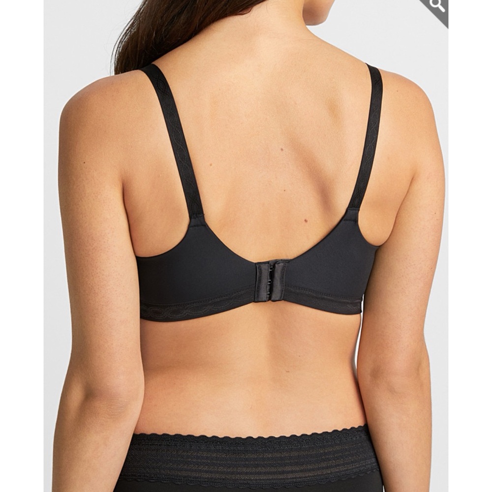Warner's Cloud 9 Super Soft Wireless Comfort Bra- Black - Picture 2 of 10